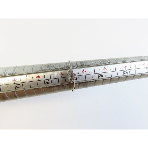 Sterling Silver Heart CZ Stackable Ring - Size 6.5 - Picture 11 of 11